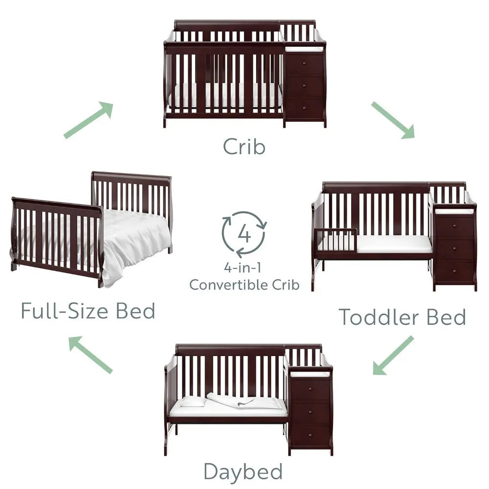 5-in-1 Convertible Crib and Changer