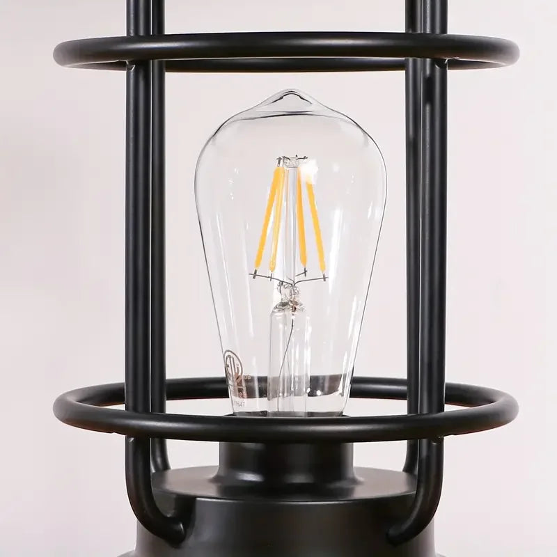 2 Farmhouse Table Lamps With Bulbs