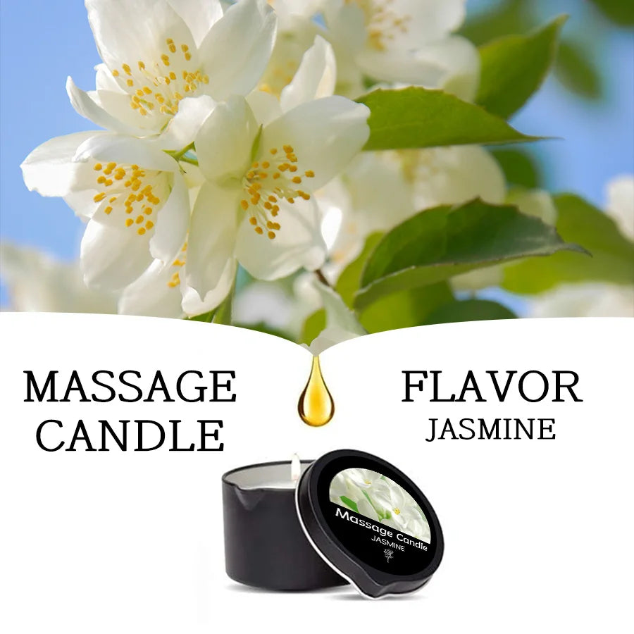 Sensual Massage Candle-Essential Oil- Six different scents