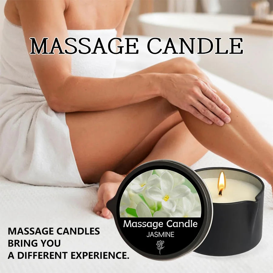 Sensual Massage Candle-Essential Oil- Six different scents