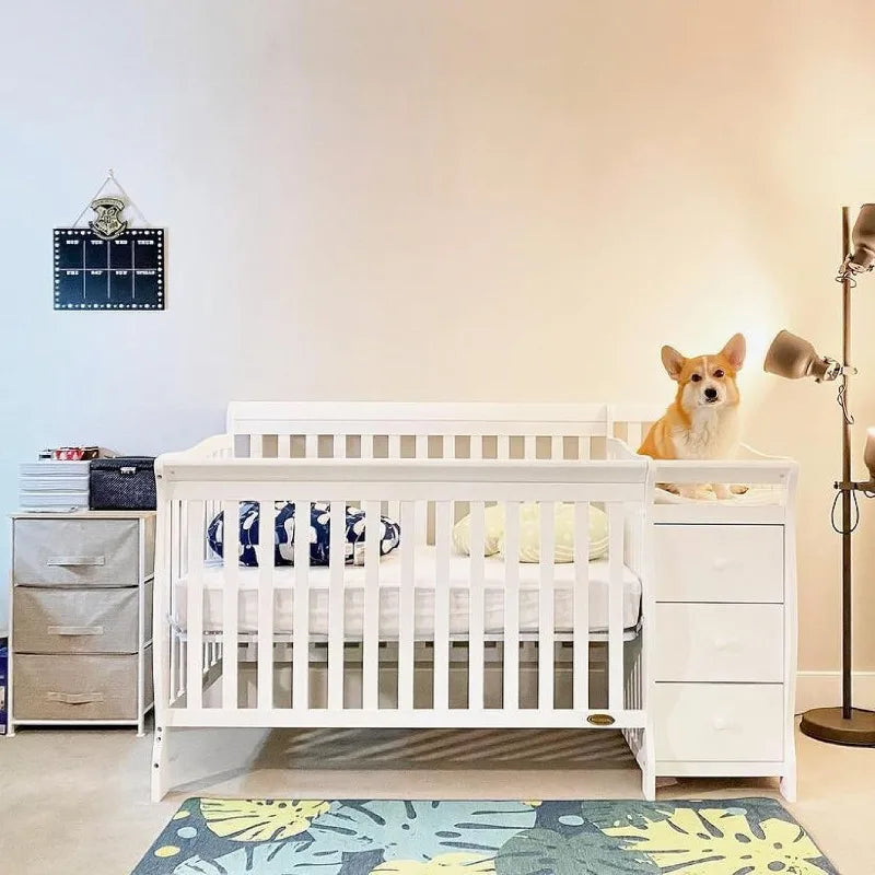 5 In 1 Convertible Crib With Changer