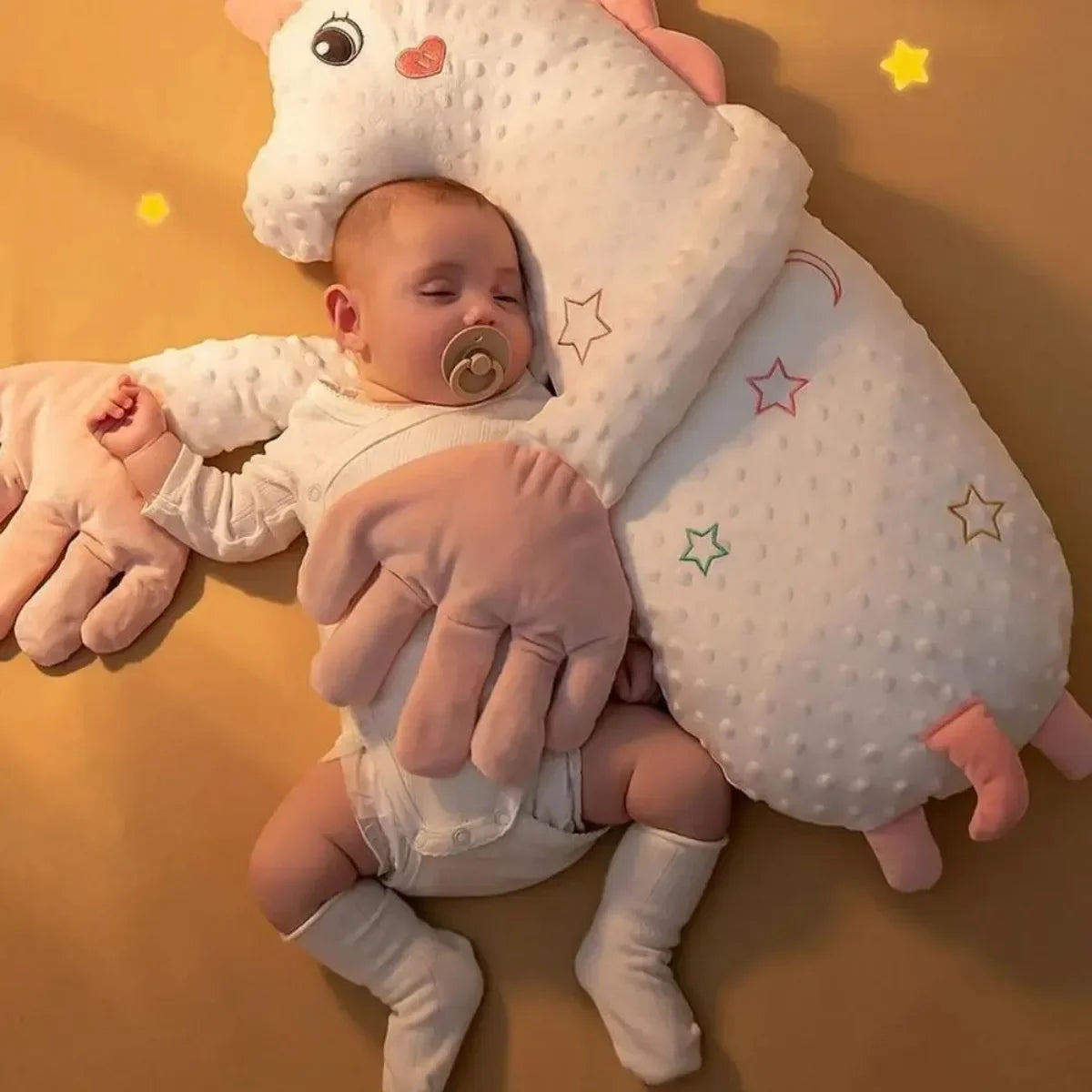 Baby Sleeping Pillow Patting Doll Soothing Electric Palm Baby Newborn Nursing Pillows Infant Calming Toy Cute Aid Sleep Pillow