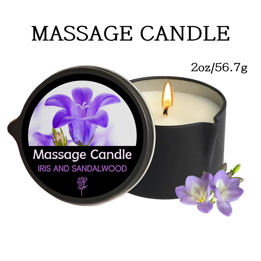 Sensual Massage Candle-Essential Oil- Six different scents