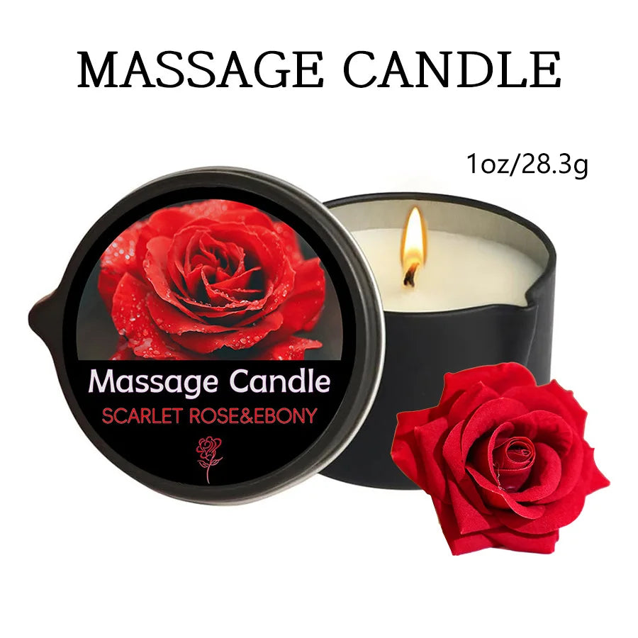 Sensual Massage Candle-Essential Oil- Six different scents