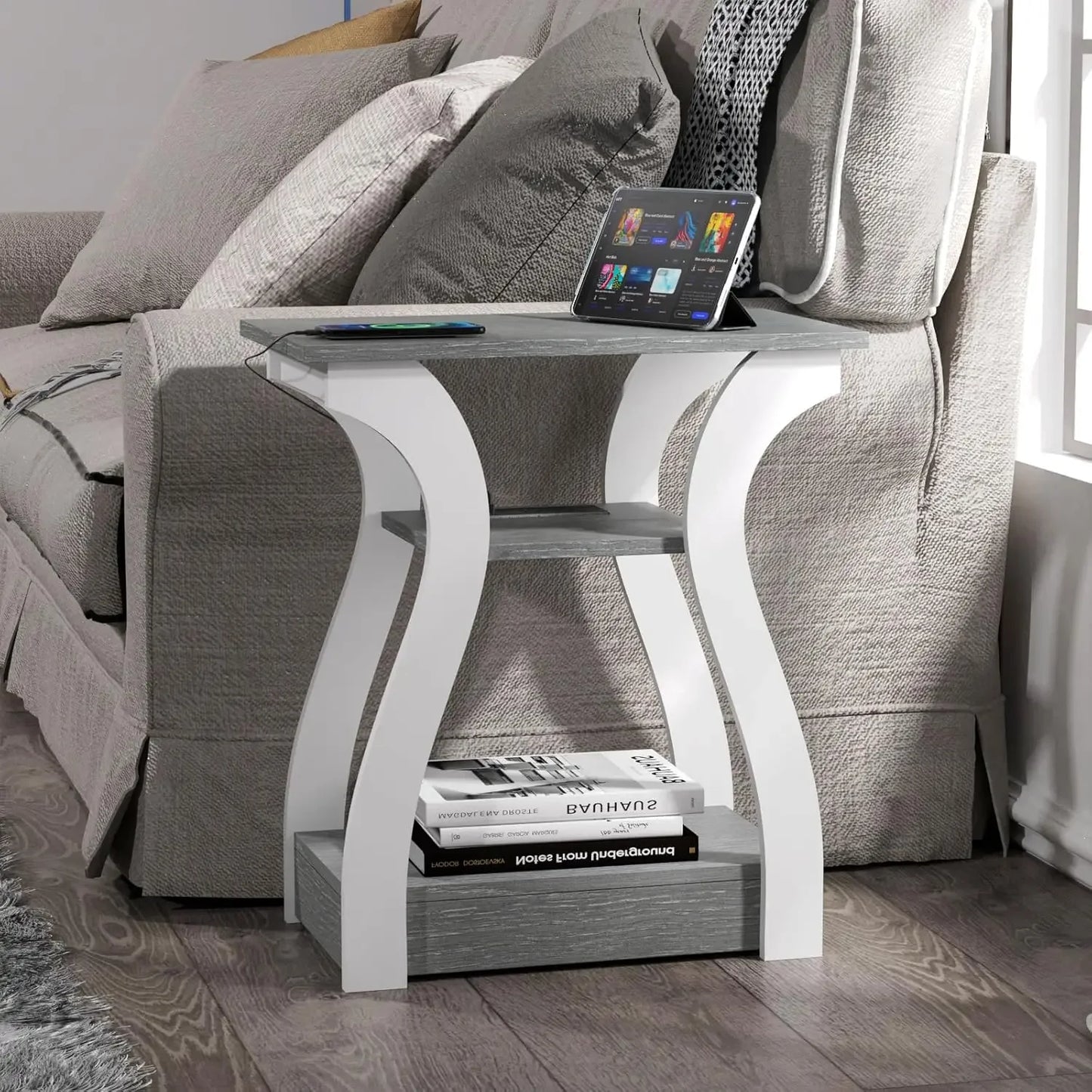 End table Set of 2, Charging Station
