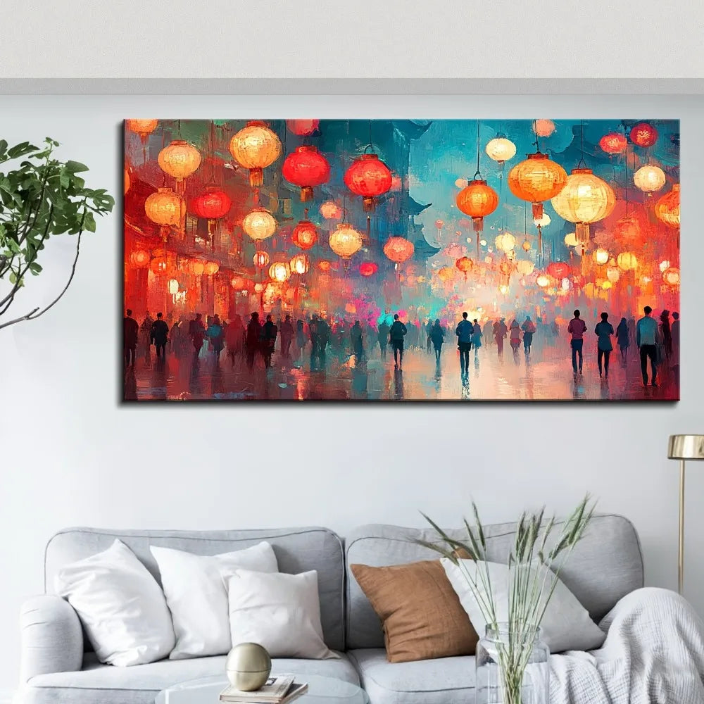 Art Deco Canvas Wall Art, 1.5" wood frame