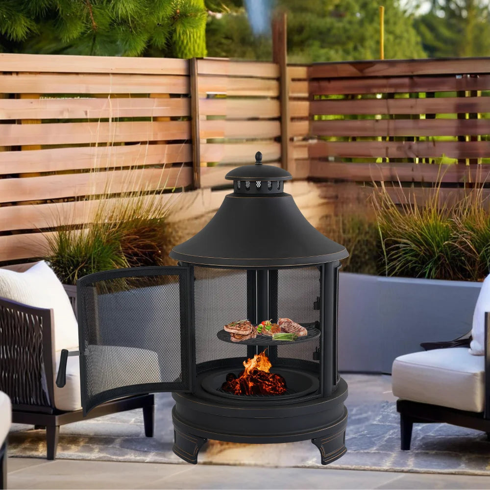 2 in 1 Fire Pit for Outdoor
