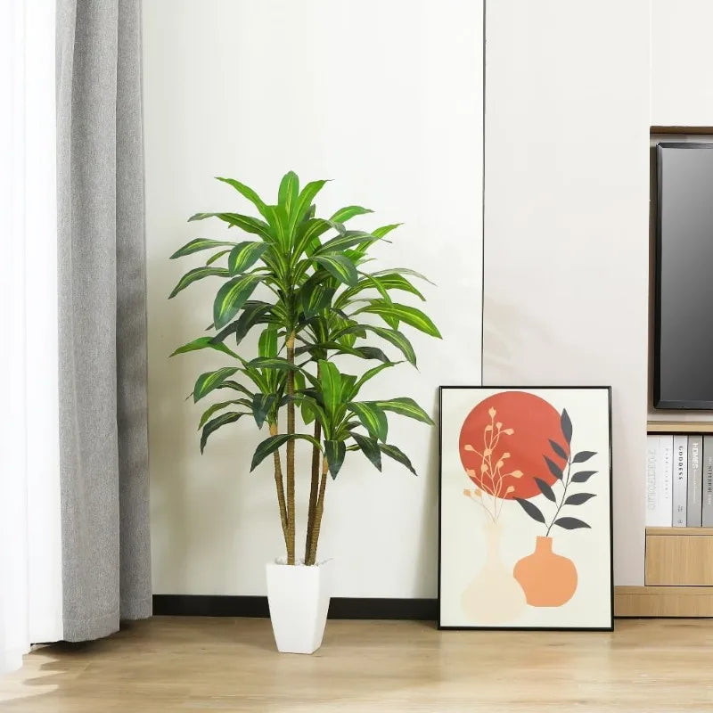 Artificial Dracaena Tree with Planter