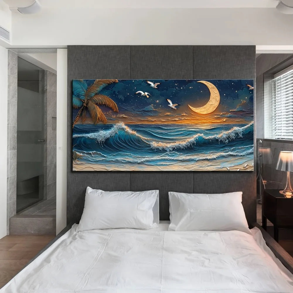1.5" Wood Framed Beach Mural