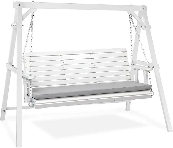 5 FT Outdoor Porch Swing with Frame Heavy Duty 880 LBS