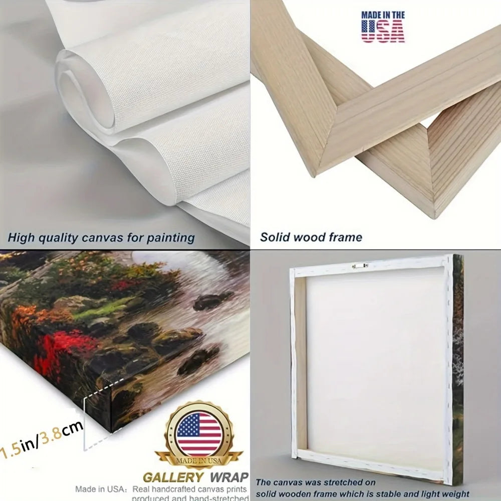 1.5" Wood Framed Beach Mural