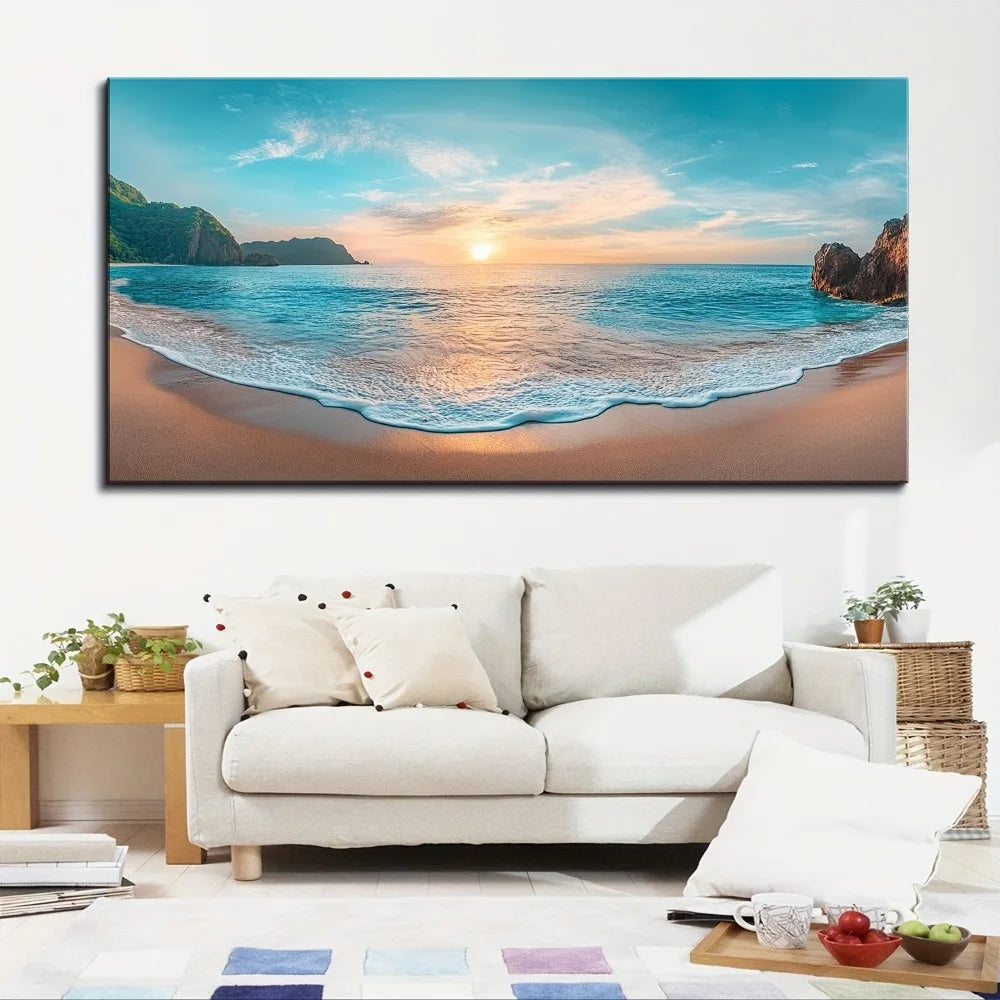 1.5" Wood Framed Canvas Printed Mural