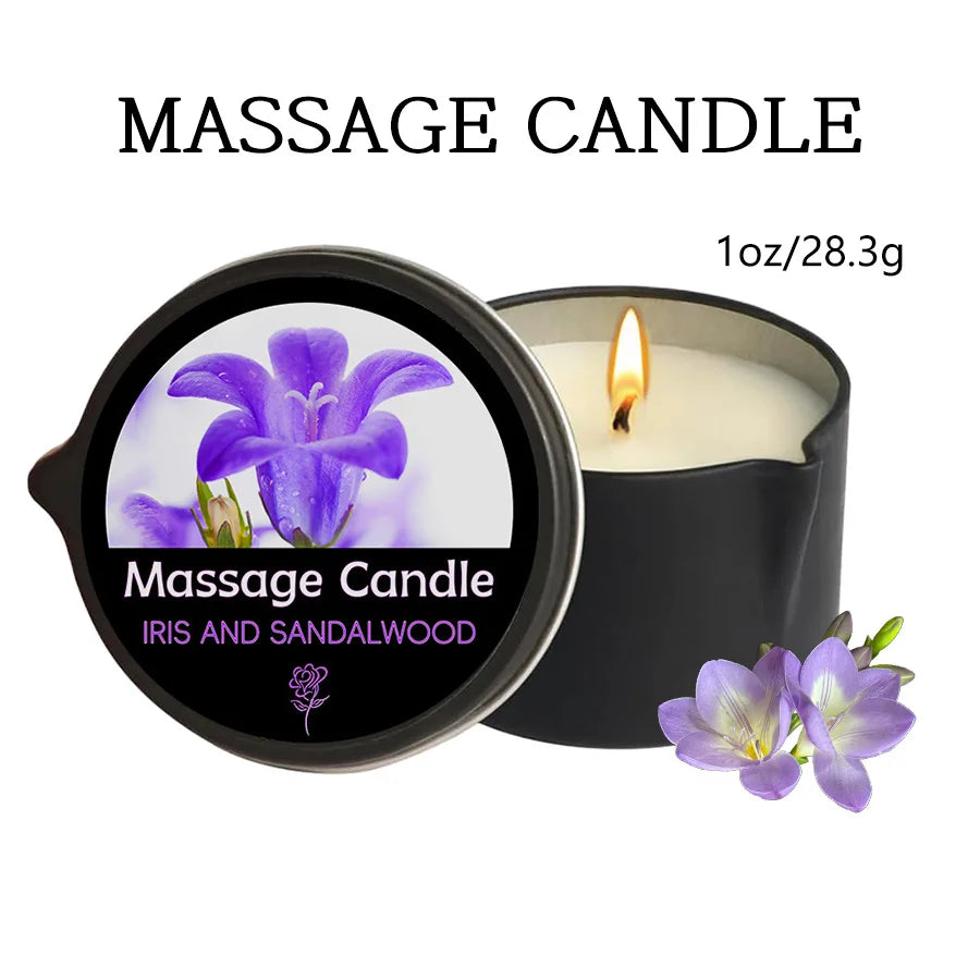 Sensual Massage Candle-Essential Oil- Six different scents