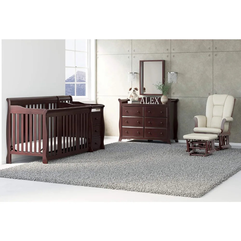 5-in-1 Convertible Crib and Changer