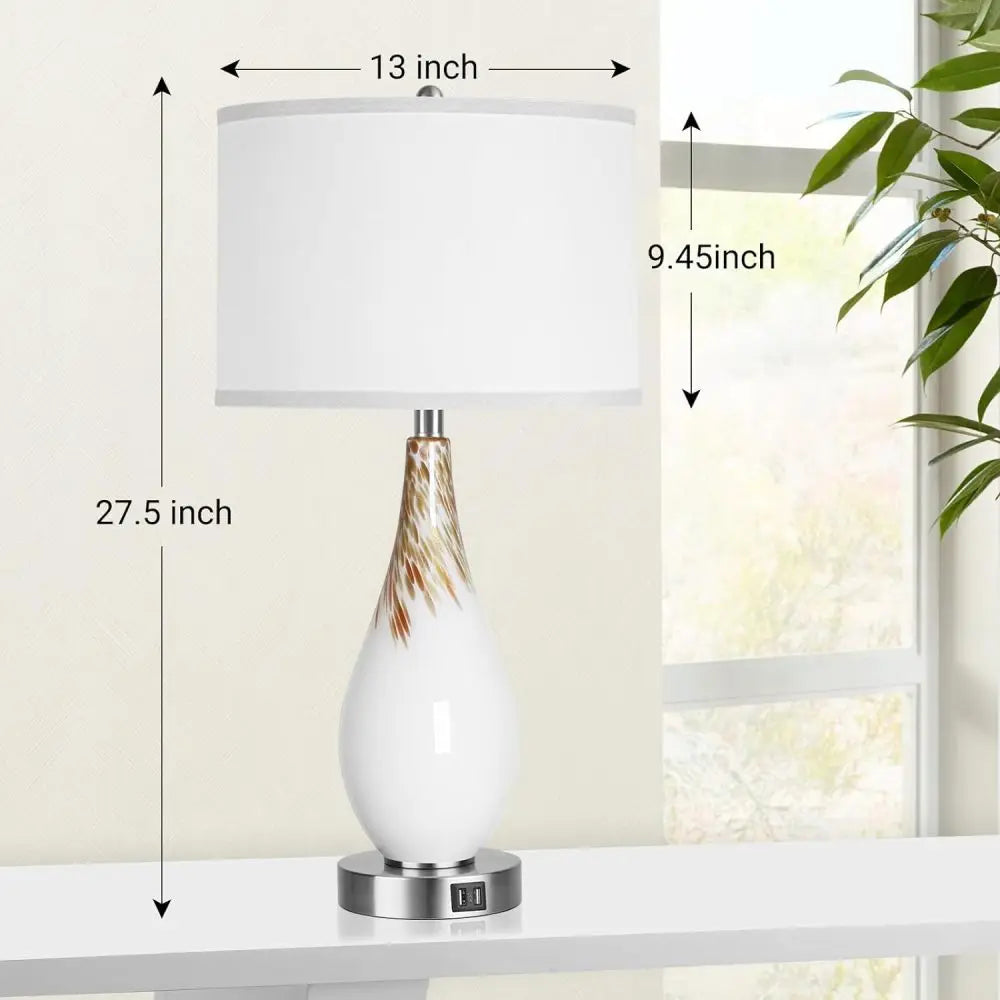 Touch Control Table Lamps Set of 2, 27.5"