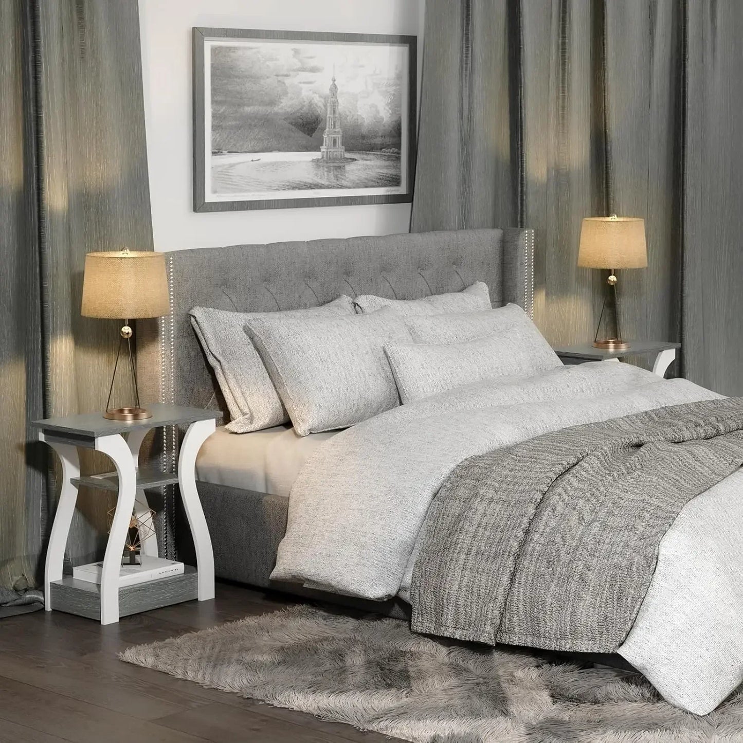 End table Set of 2, Charging Station