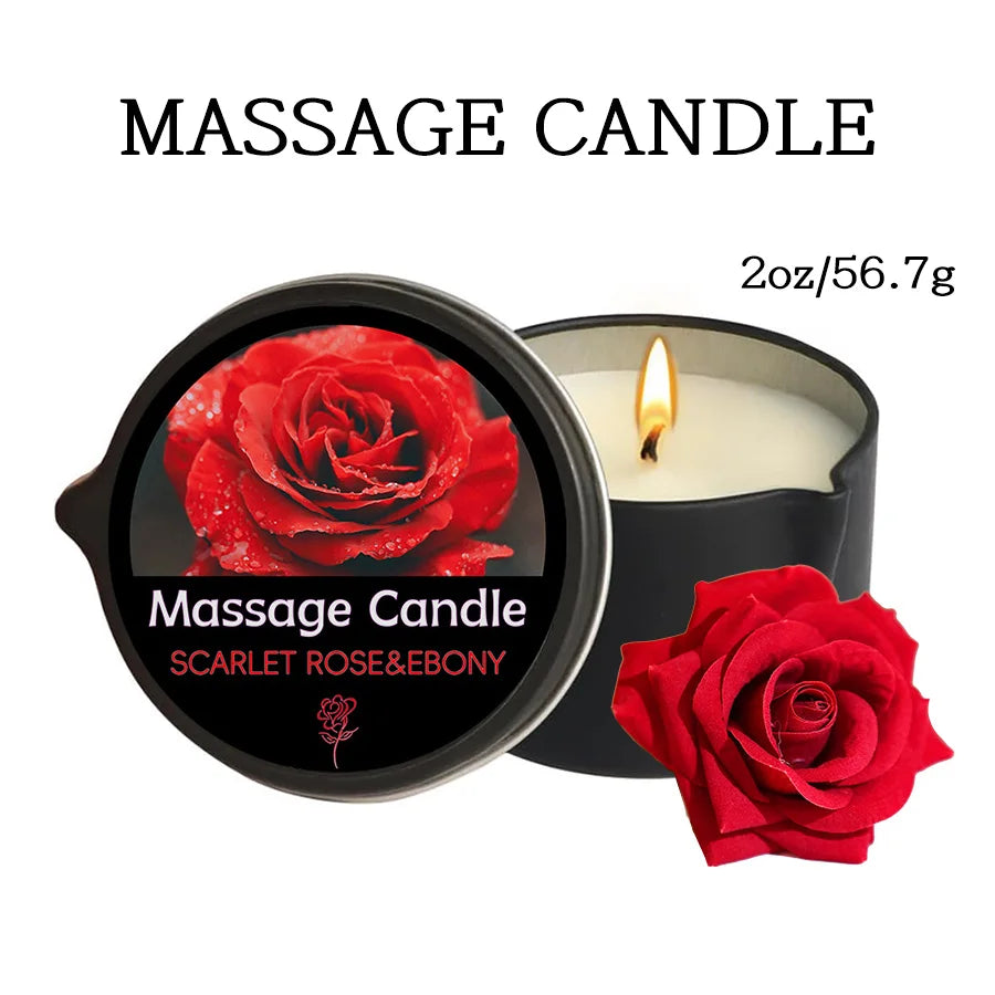 Sensual Massage Candle-Essential Oil- Six different scents