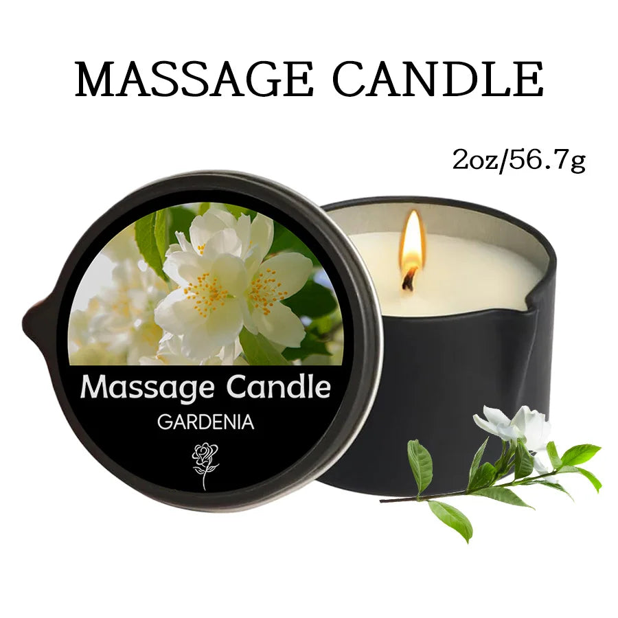 Sensual Massage Candle-Essential Oil- Six different scents