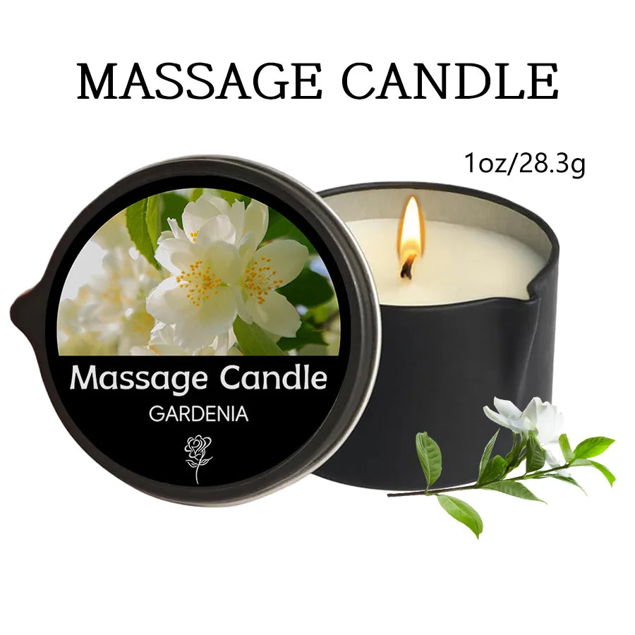 Sensual Massage Candle-Essential Oil- Six different scents
