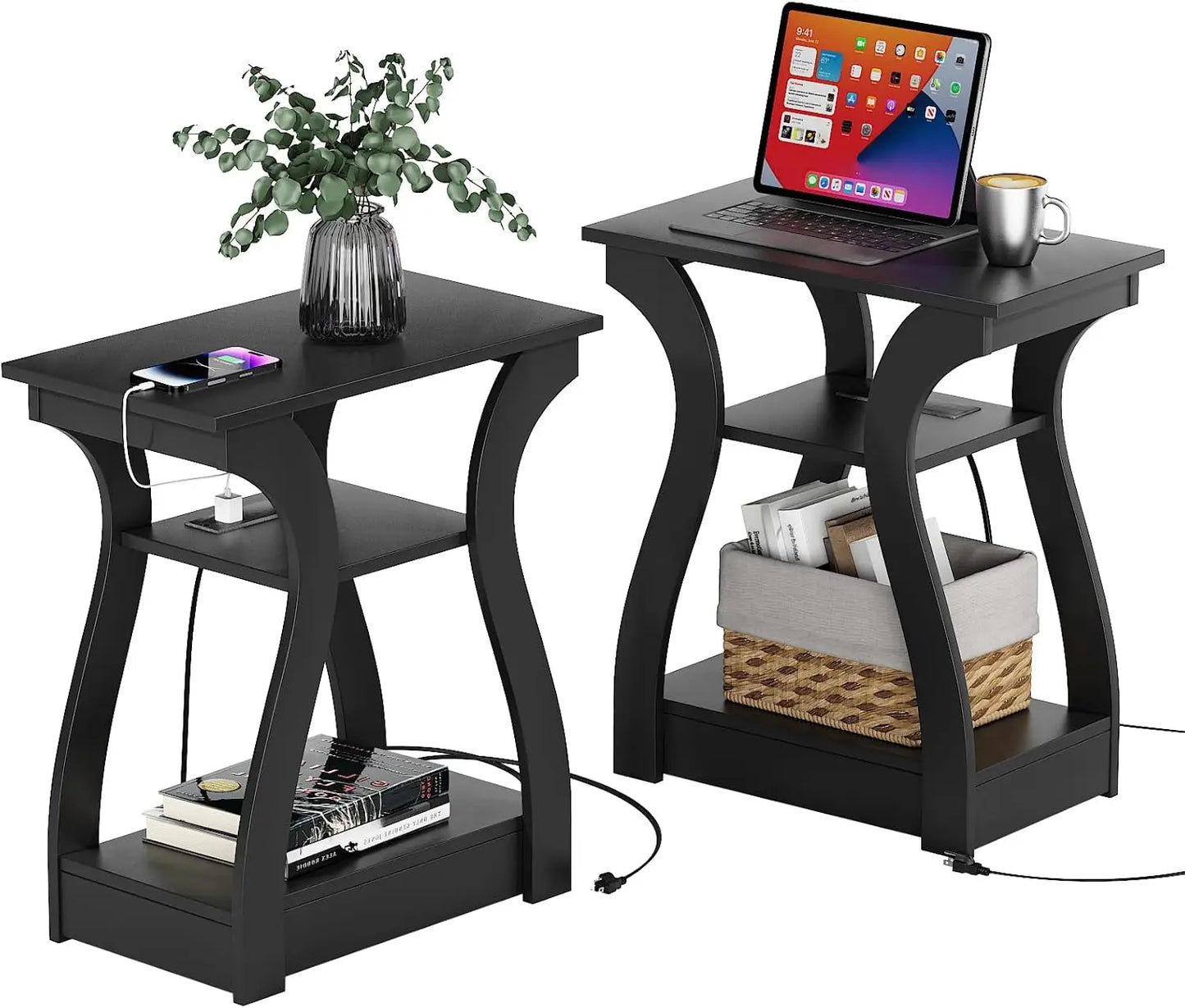 End table Set of 2, Charging Station