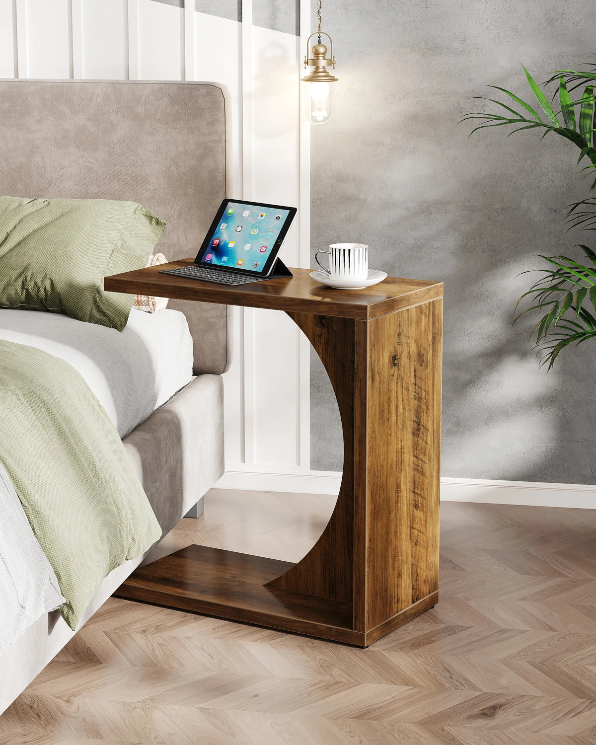 C-Shaped End Table, Bedside Table