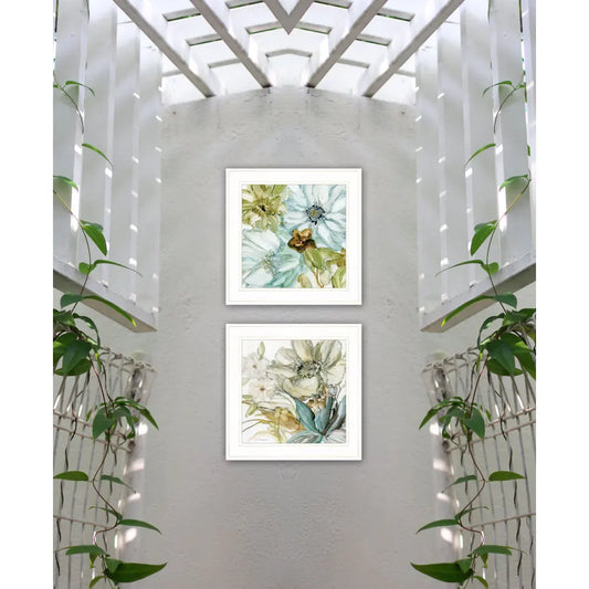 "Sea Glass" Framed Wall Art, Modern