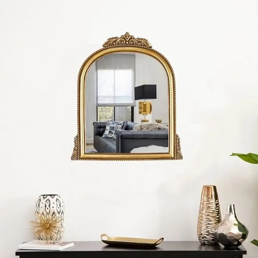 Baroque Style Gold Ornate Resin Frame Mirror