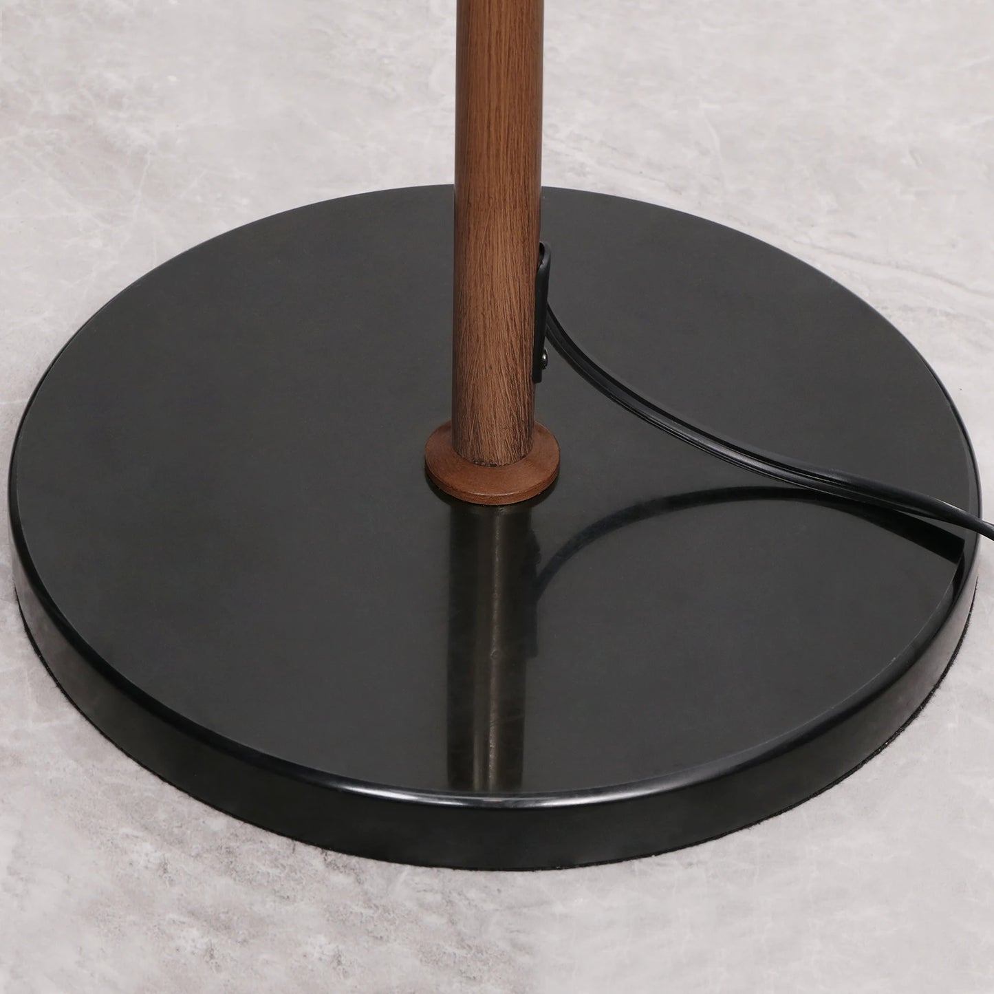 68" Tall 2-Light Floor Lamp With Marble Base