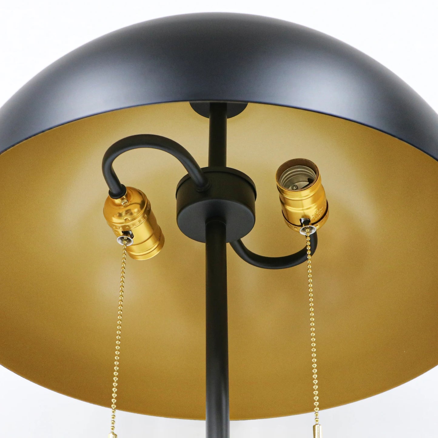 68" Tall 2-Light Floor Lamp With Marble Base