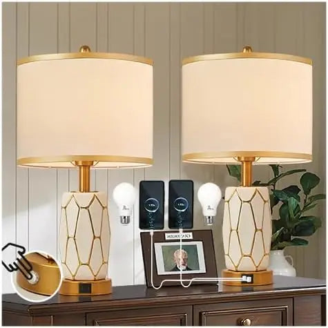 Touch Control Ceramic Table Lamps