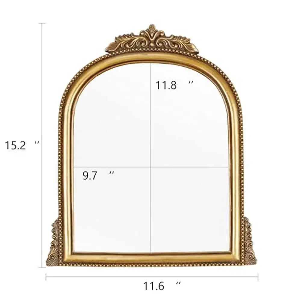 Baroque Style Gold Ornate Resin Frame Mirror