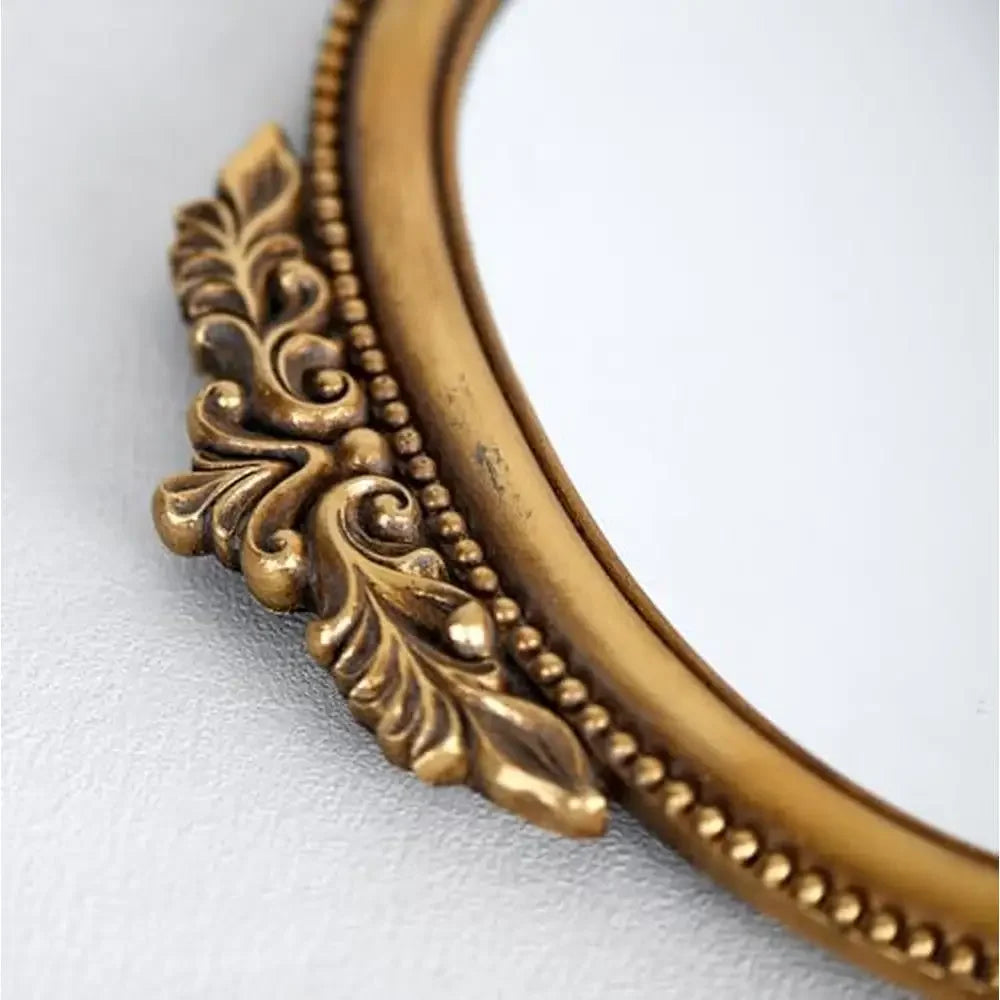 Baroque Style Gold Ornate Resin Frame Mirror