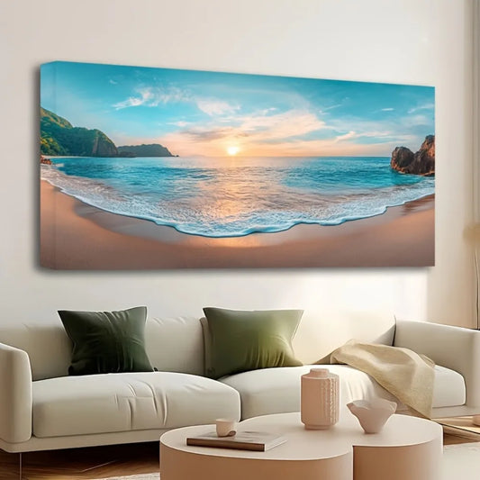 1.5" Wood Framed Canvas Printed Mural